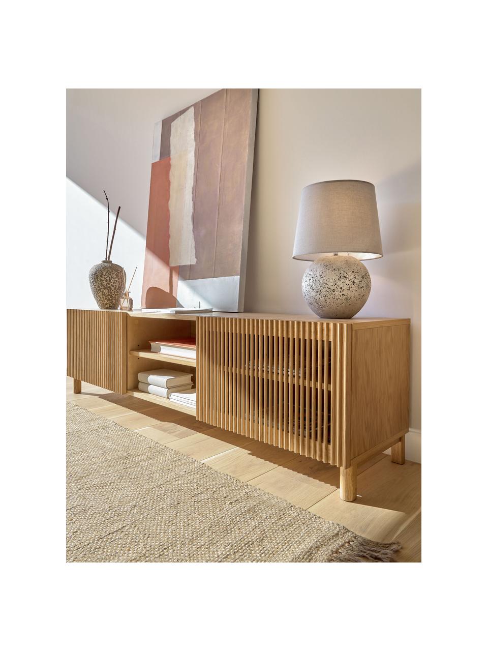 Credenza in legno di quercia Beyla, Legno di quercia, Larg. 180 x Alt. 50 cm
