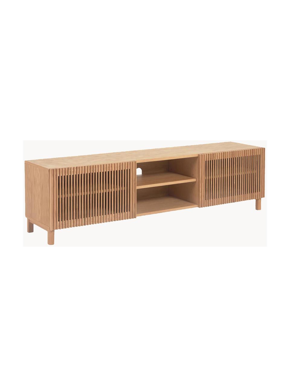 Credenza in legno di quercia Beyla, Legno di quercia, Larg. 180 x Alt. 50 cm