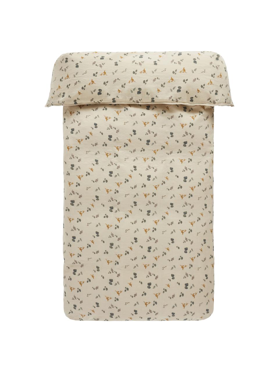 Musselin-Bettdeckenbezug Belle, Webart: Musselin Musselin ist ein, Beige, gemustert, B 140 x L 220 cm
