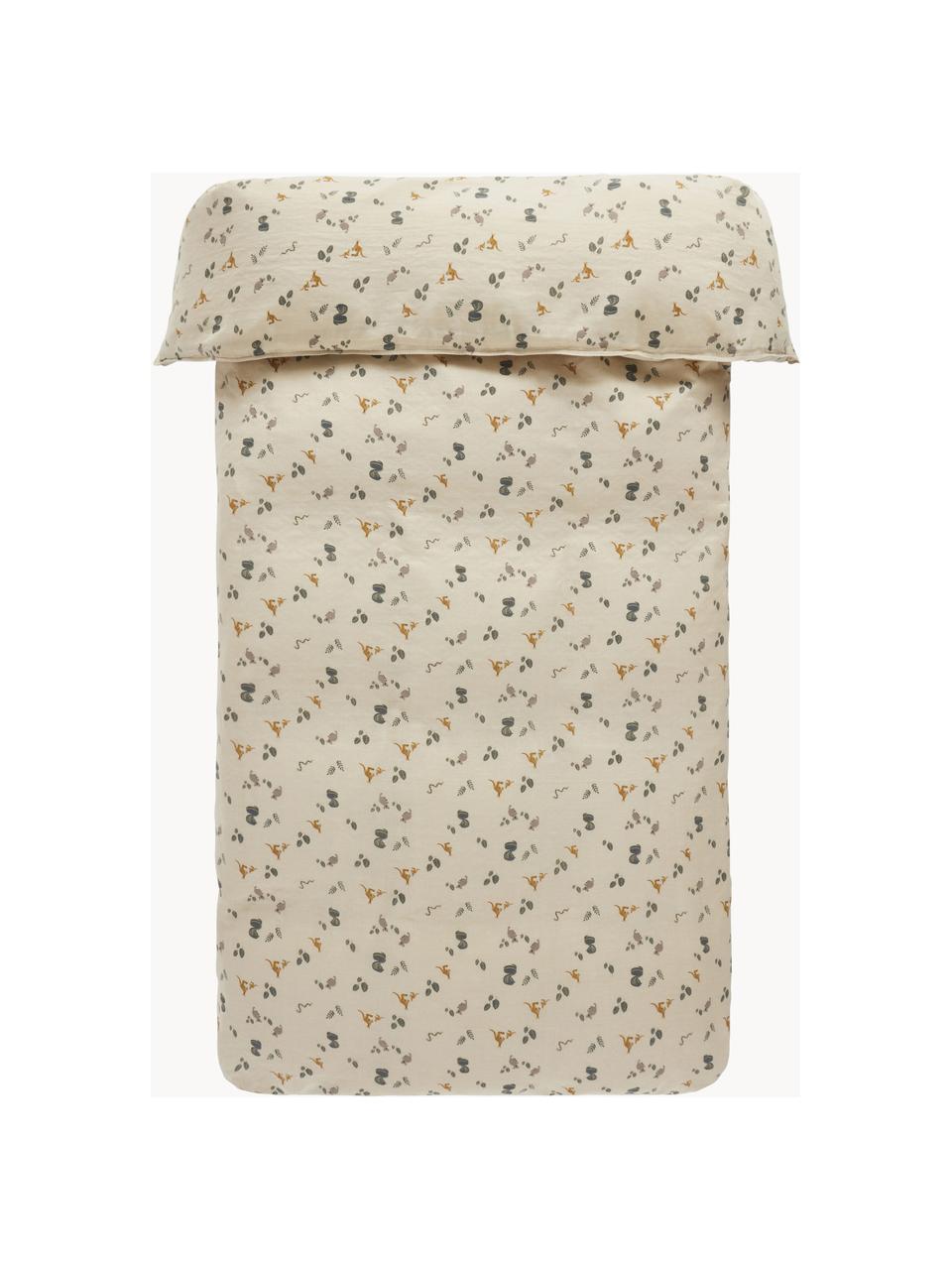 Funda nórdica de muselina Belle, Beige estampado, An 140 x L 220 cm