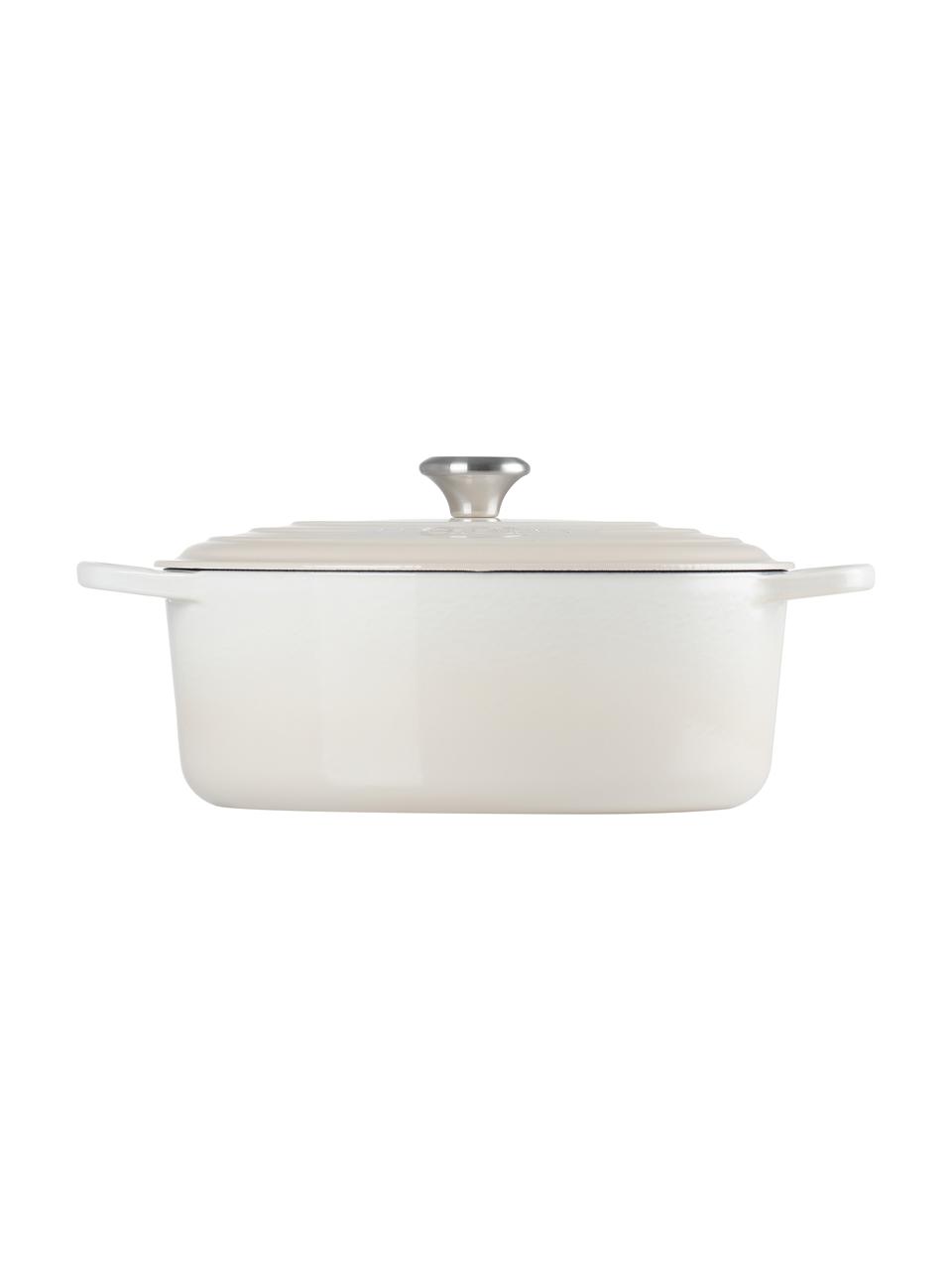 Brytfanna żeliwna Signature Collection, Żelazo emaliowane, Odcienie bieli, S 31 cm x W 18 cm, 6,3 l