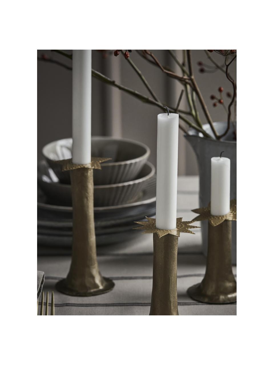 Set di 3 candelabri Star, Ottone, Ottone, Ø 7 cm