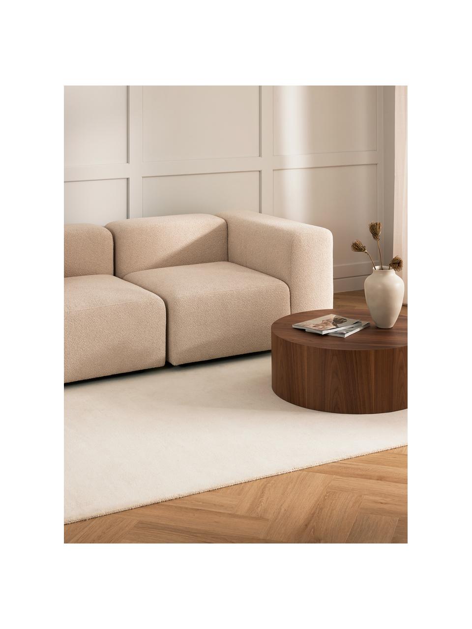 Tappeto in lana a pelo corto Jadie, Retro: 70% cotone, 30% poliester, Bianco crema, Larg. 80 x Lung. 150 cm (taglia XS)