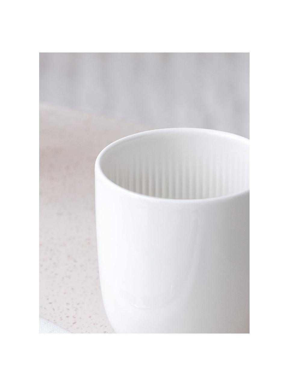 Kubek z porcelany Afina, Porcelana premium, Biały, Ø 9 x W 10 cm, 300 ml
