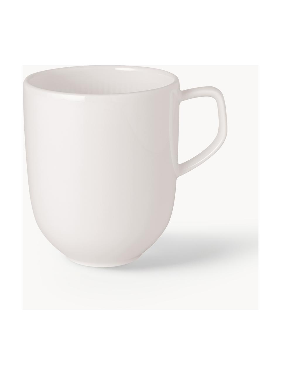 Porzellan-Tasse Afina, Premium Porzellan, Weiß, B 11 x H 10 cm, 300 ml