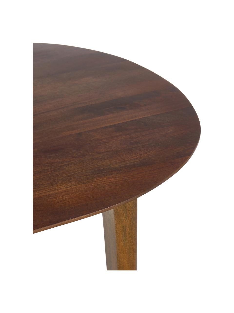 Owalny stół do jadalni z litego drewna mangowego Archie, Lite drewno mangowe lakierowane

Ten produkt jest wykonany z drewna pochodzącego ze zrównoważonych upraw, które posiada certyfikat FSC®., Drewno mangowe, S 200 x G 100 cm