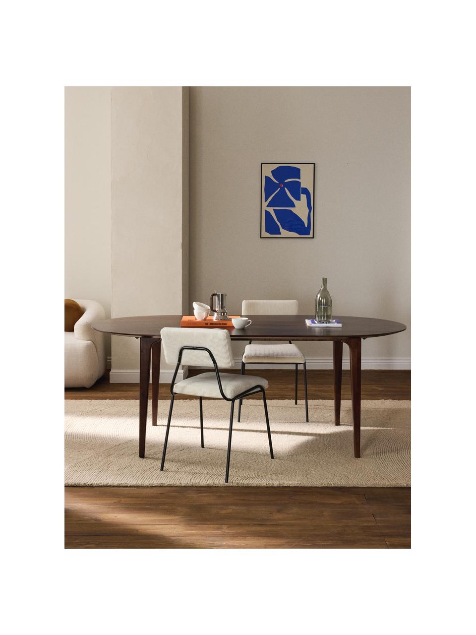 Mesa de comedor ovalada en madera de mango Archie, 200 x 100 cm, Madera de mango lacada

Este producto está hecho de madera de origen sostenible y con certificación FSC®., Madera de mango oscura, An 200 x Al 100 cm