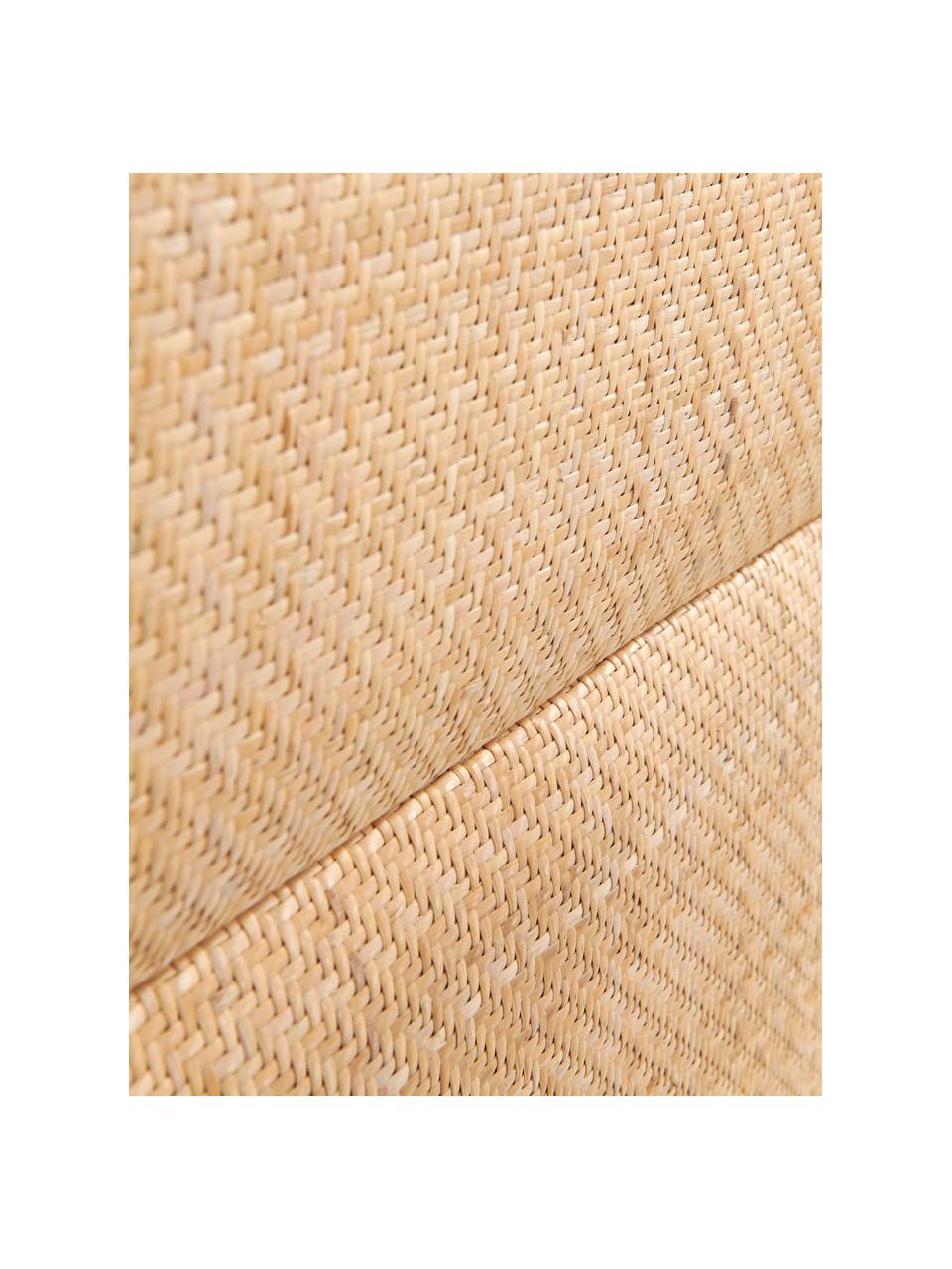 Rattan-Kopfteil Byrum, Eichenholz, Birkenholz, Rattan, Schichtholz, Rattan, B 165 x H 85 cm