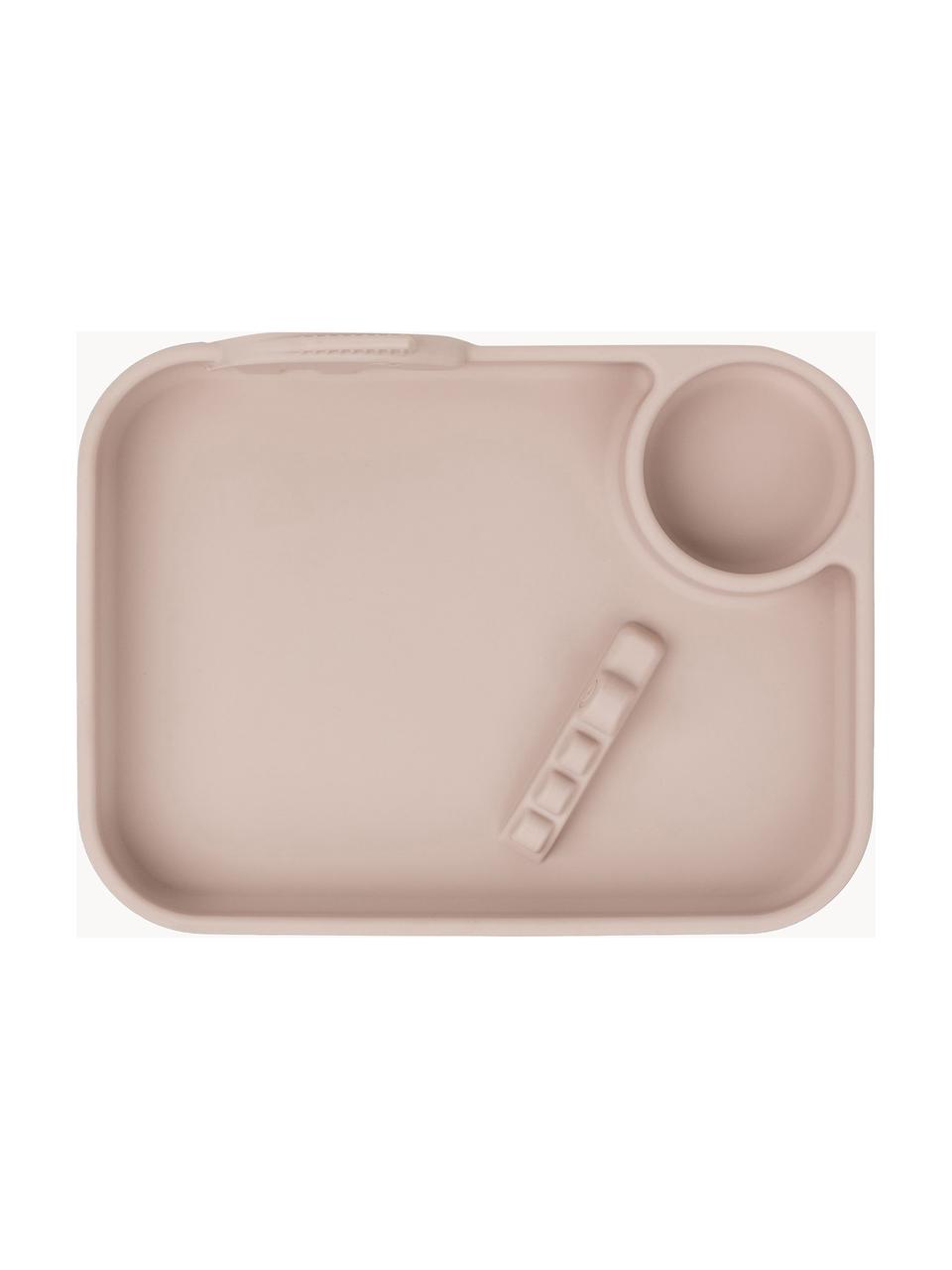 Plato infantil Peekaboo, 100% silicona libre de BPA, Rosa pálido, An 22 x Al 5 cm