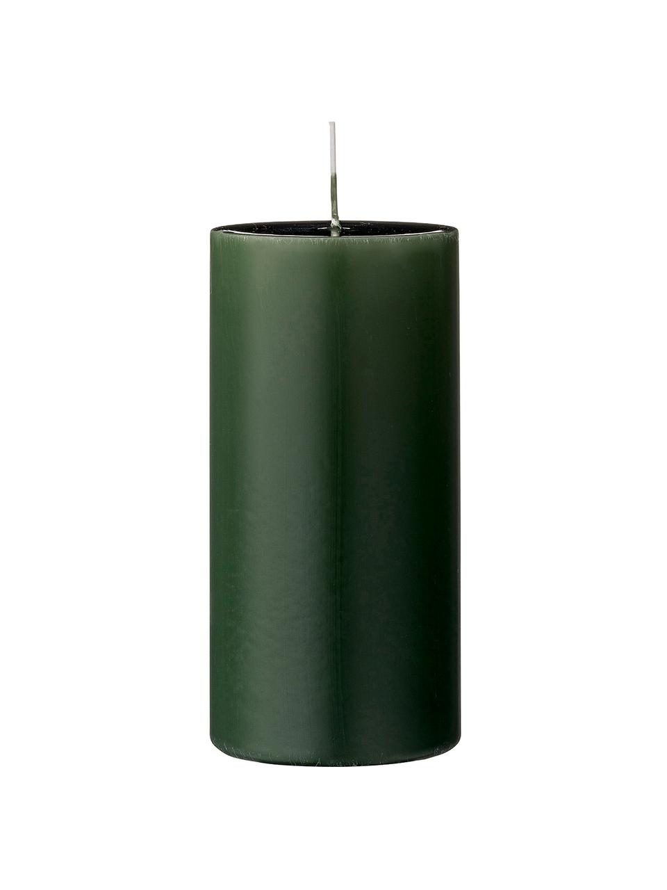 Svíčka Lulu, 2 ks, Vosk, Lesní zelená, Ø 7 cm, V 15 cm