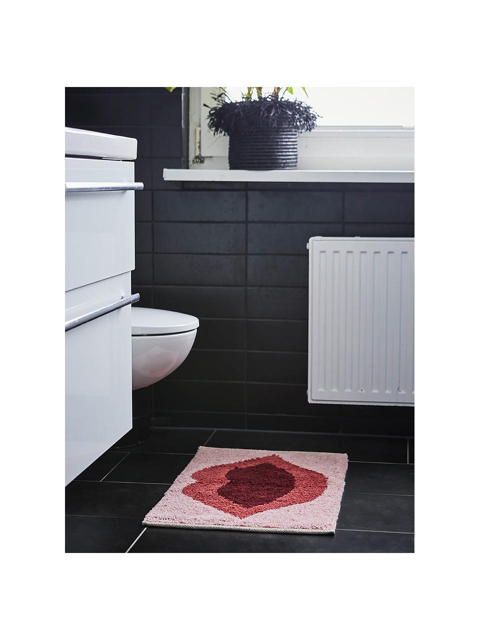 Badvorleger Kiss mit Motiv, 100% Baumwolle
Nicht rutschfest, Rosa, Rot, Dunkelrot, B 60 x L 90 cm