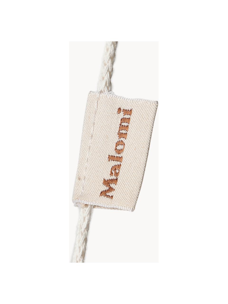 Guirlande en coton faite main Daisy, Coton, Blanc cassé, brun, long. 260 x haut. 10 cm