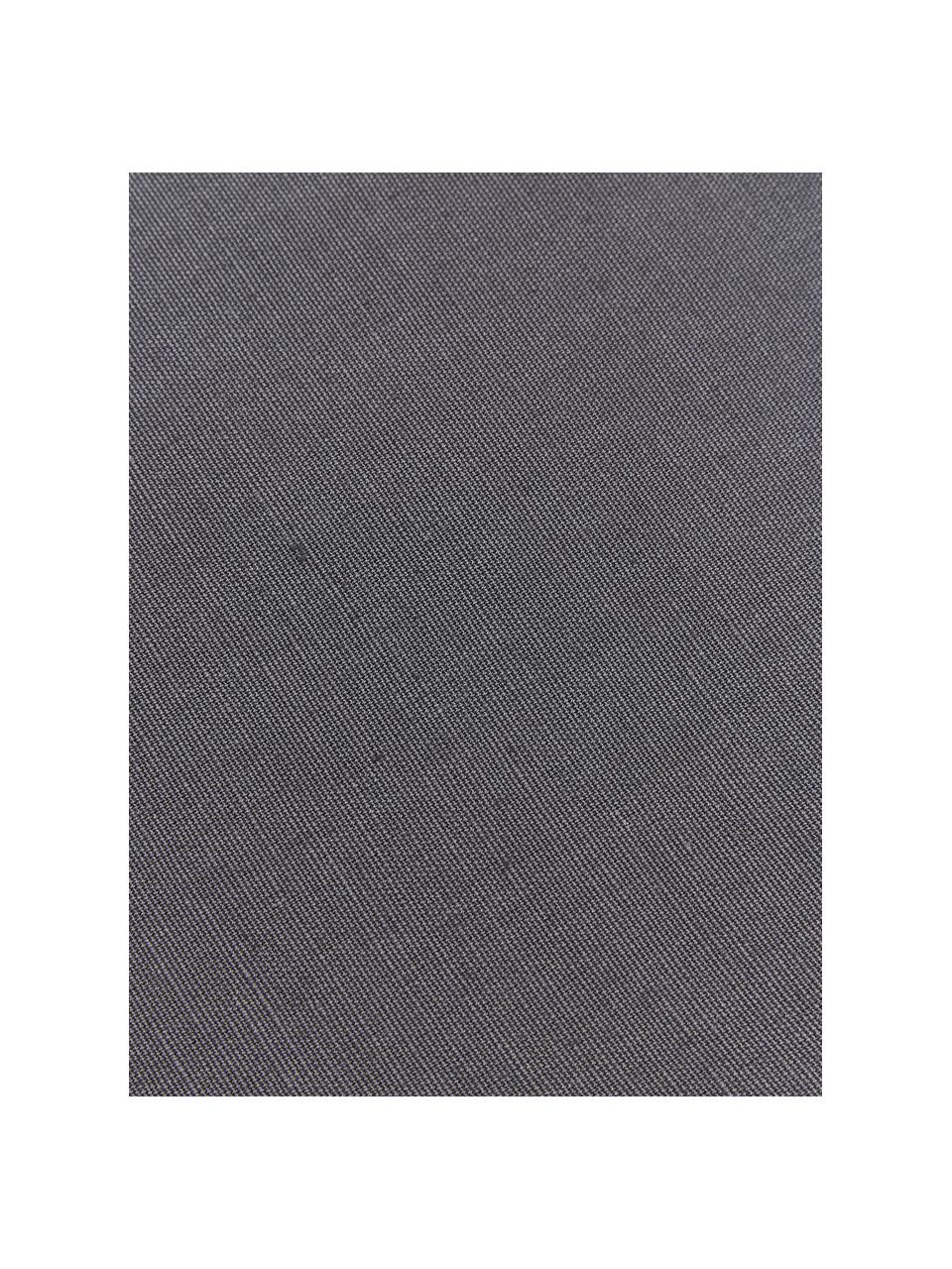 Mantel con borlas Benini, 85% algodón, 15% lino, Gris oscuro, De 6 a 10 comensales (An 130 x L 270 cm)