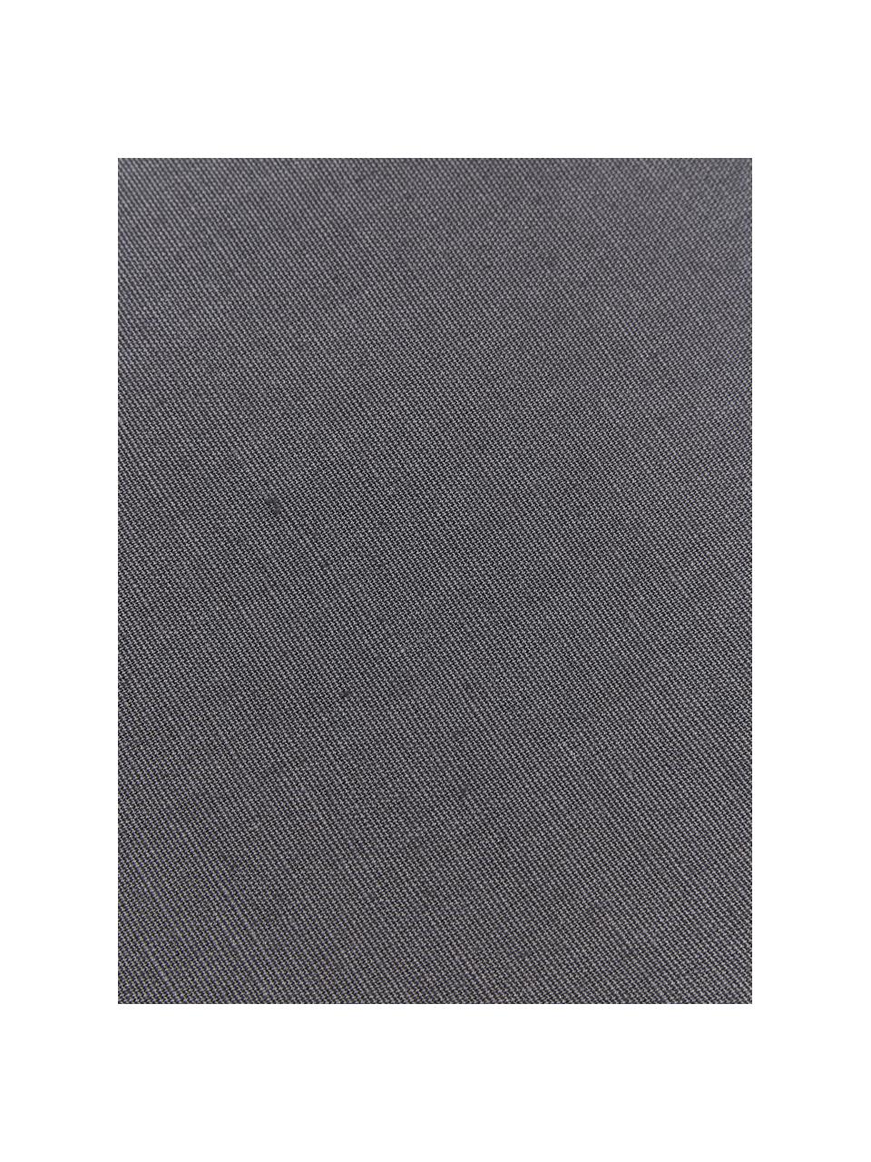 Tovaglia con nappe Benini, 85% cotone, 15% lino, Grigio scuro, Per 6-10 persone  (Larg.130 x Lung. 270 cm)