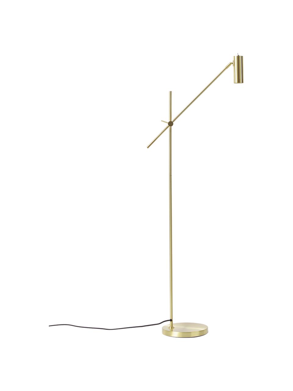 Lampa na čítanie Cassandra, Odtiene matnej zlatej, Š 75 x H 152 cm