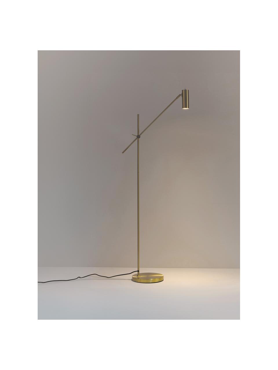Lámpara de lectura Cassandra, Cable: cubierto en tela, Dorado, Al 152 cm