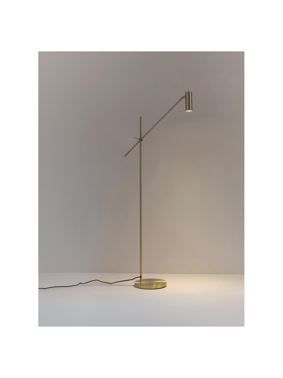 Leeslamp Cassandra, Goudkleurig, H 152 cm