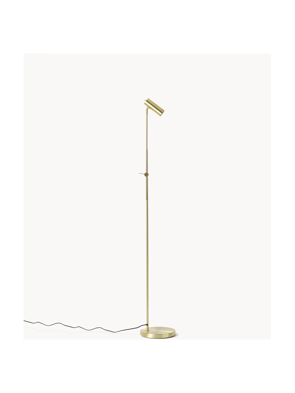 Leeslamp Cassandra, Goudkleurig, H 152 cm