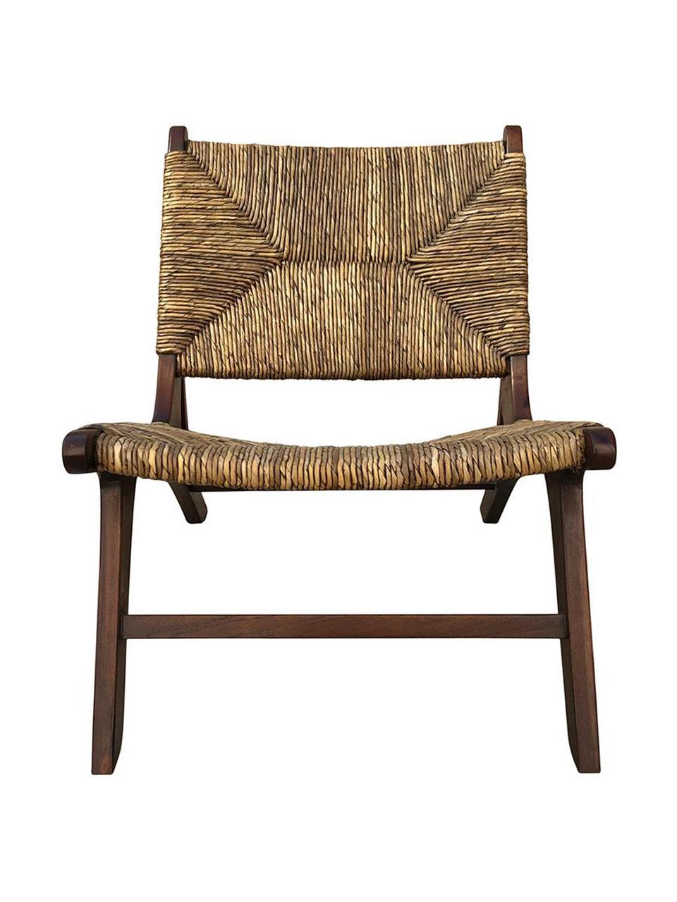 Sillón Teka, Madera de teca
Ratán, Marrón, An 60 x F 83 cm