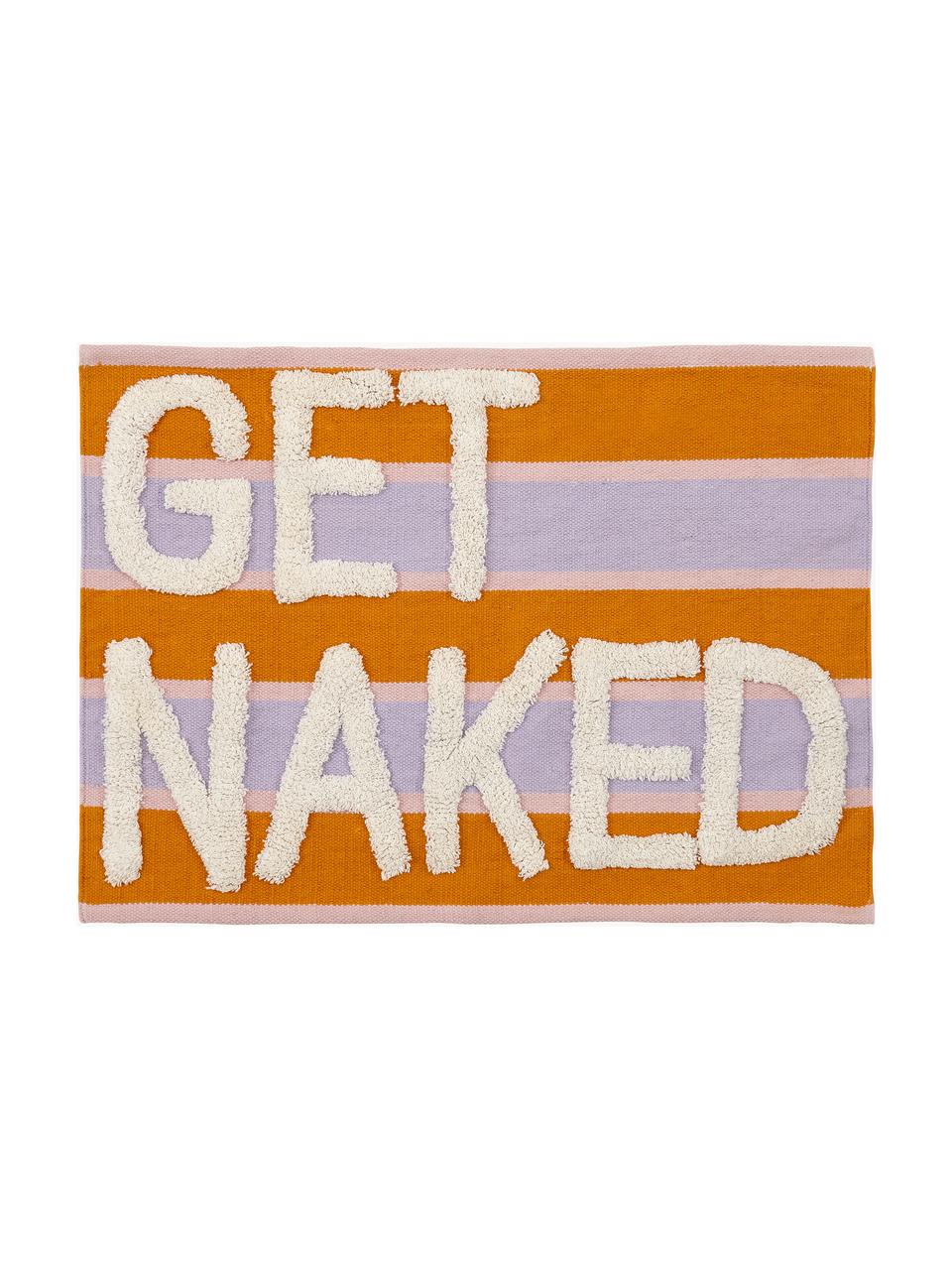 Dywanik łazienkowy z wypukłą strukturą Get Naked, 100% bawełna, Wielobarwny, S 55 x D 80 cm