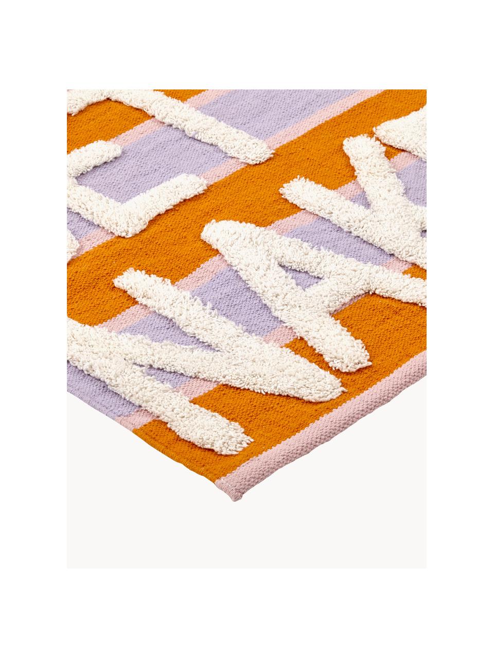 Tappeto bagno con struttura alta-bassa Get Naked, 100% cotone, Multicolore, Larg. 55 x Lung. 80 cm