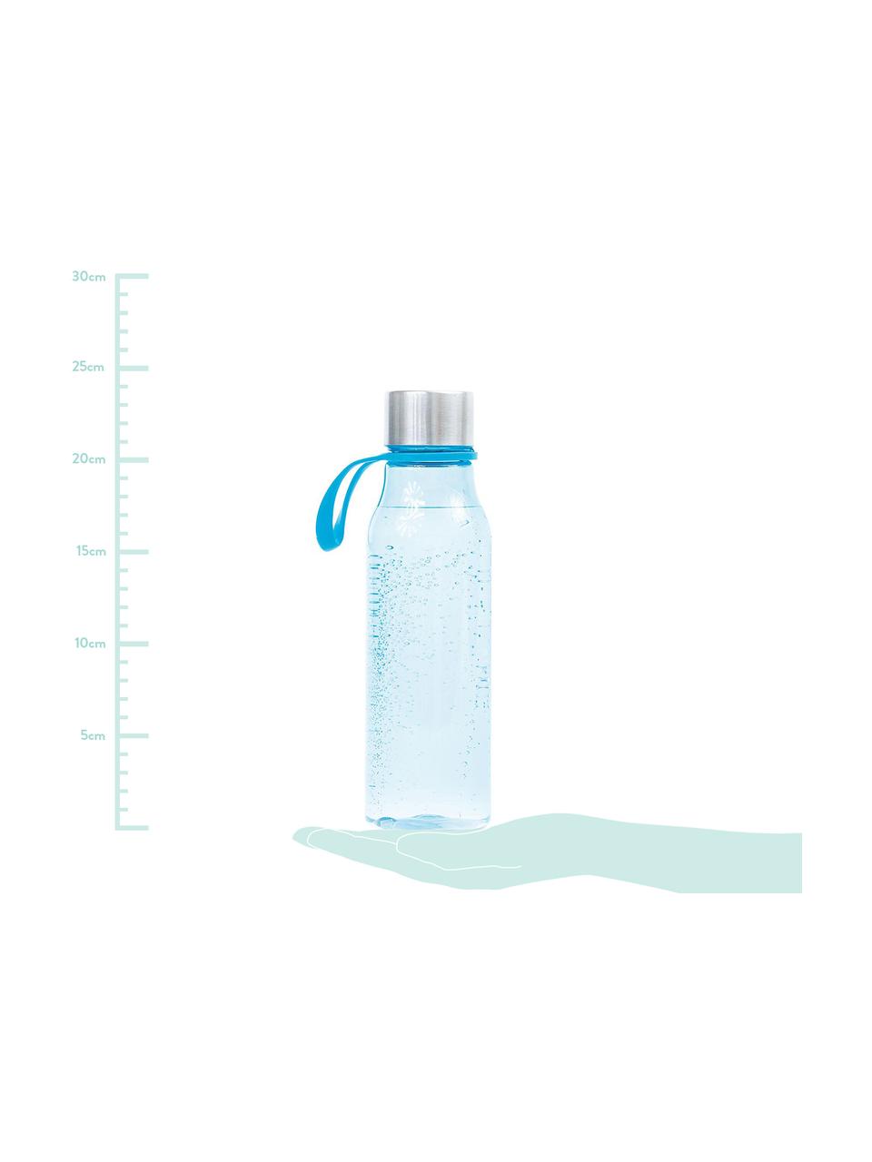 Botella pequeña Lean, Botella: Tritan (plástico), libre , Azul claro, acero, Ø 7 x Al 24 cm