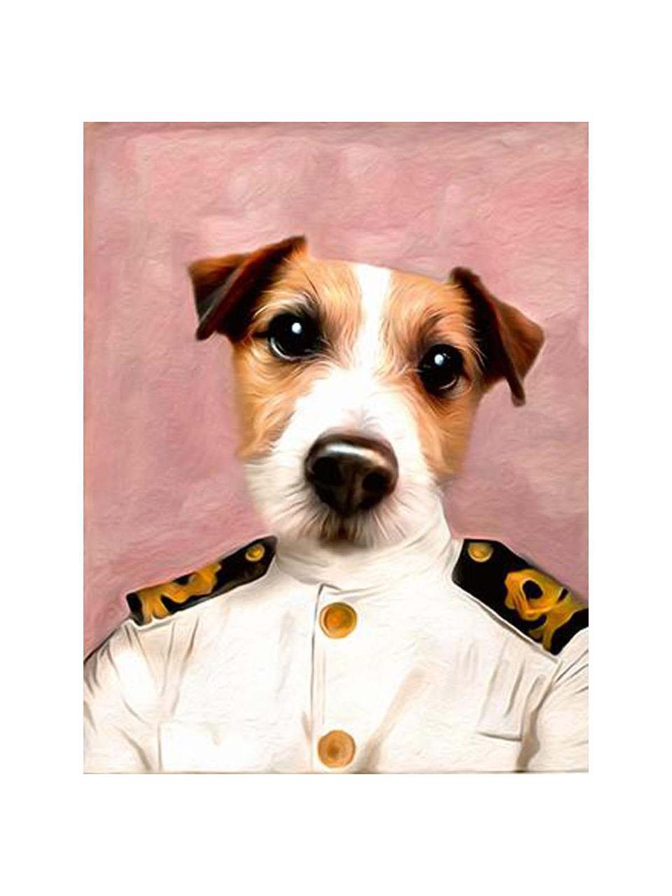 Kunstkaartenset Dog, 24 stuks, Papier, Multicolour, L 16 x B 11 cm