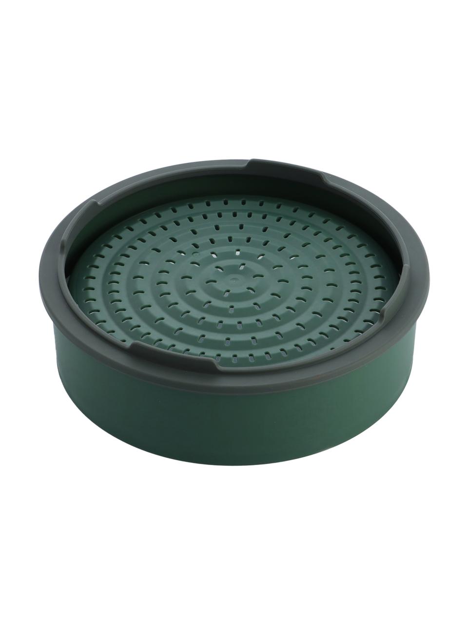 Cuiseur vapeur Steamy, Plastique, Vert foncé, Ø 24 x haut. 8 cm