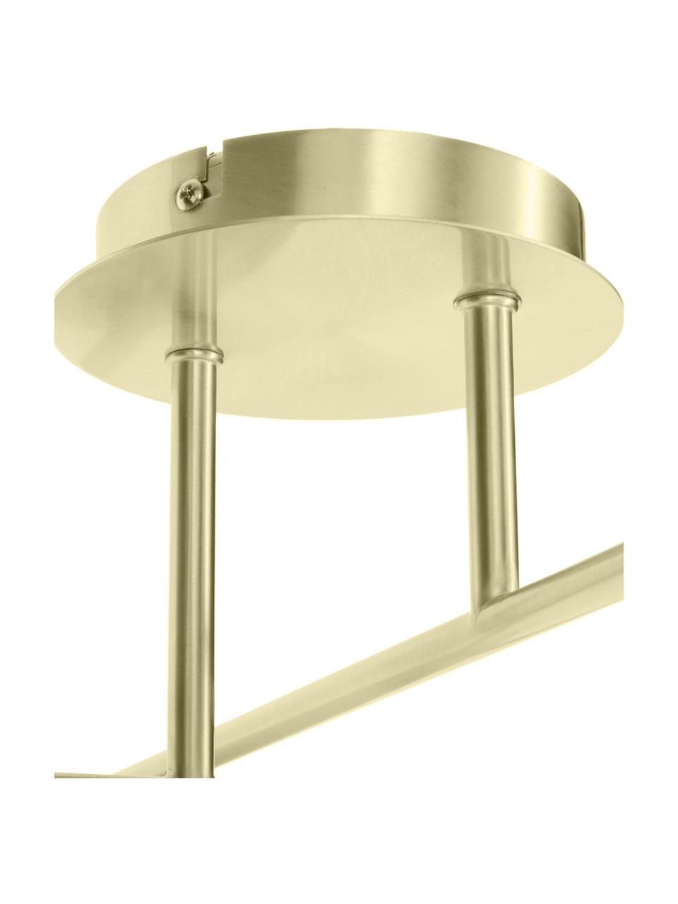 Stropná lampa z opálového skla Atlanta, Biela, odtiene zlatej, Š 65 x V 30 cm