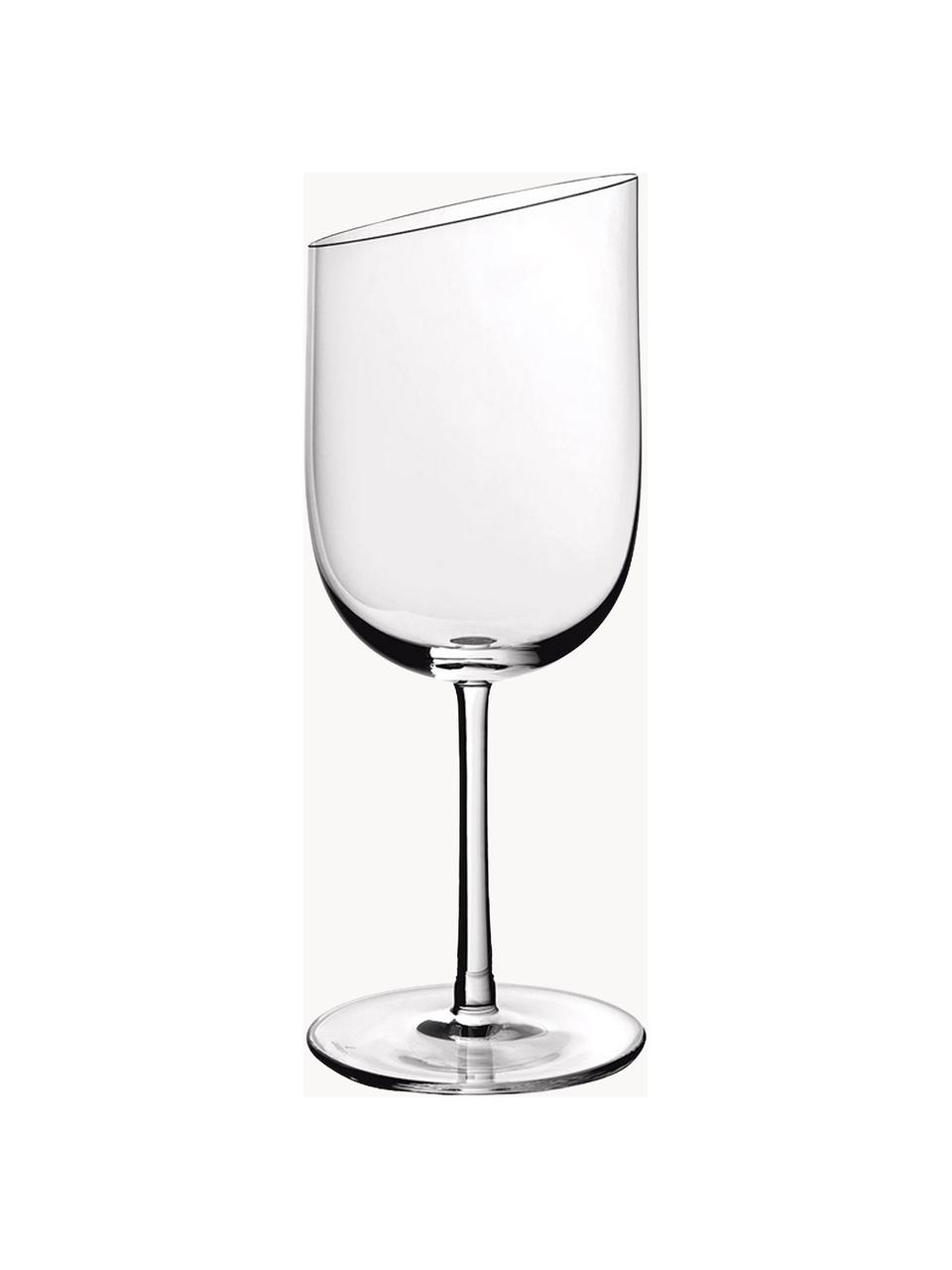 Bicchiere da vino bianco NewMoon 4 pz, Vetro, Trasparente, Ø 8 x Alt. 20 cm, 300 ml