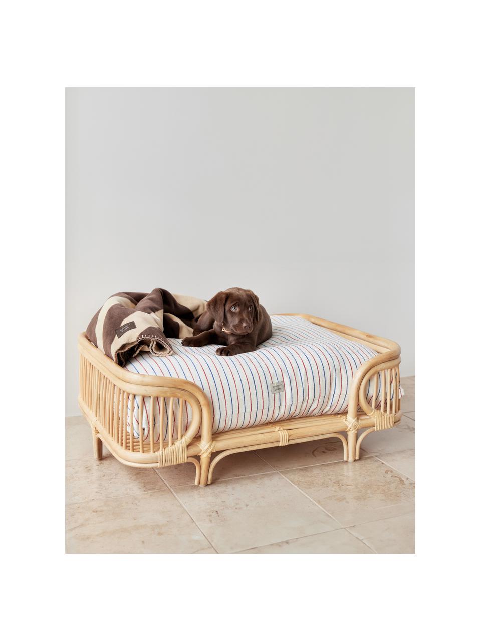 Haustierbett Otto aus Rattan, B 94 cm, 100 % Rattan, Beige, B 94 x T 75 cm