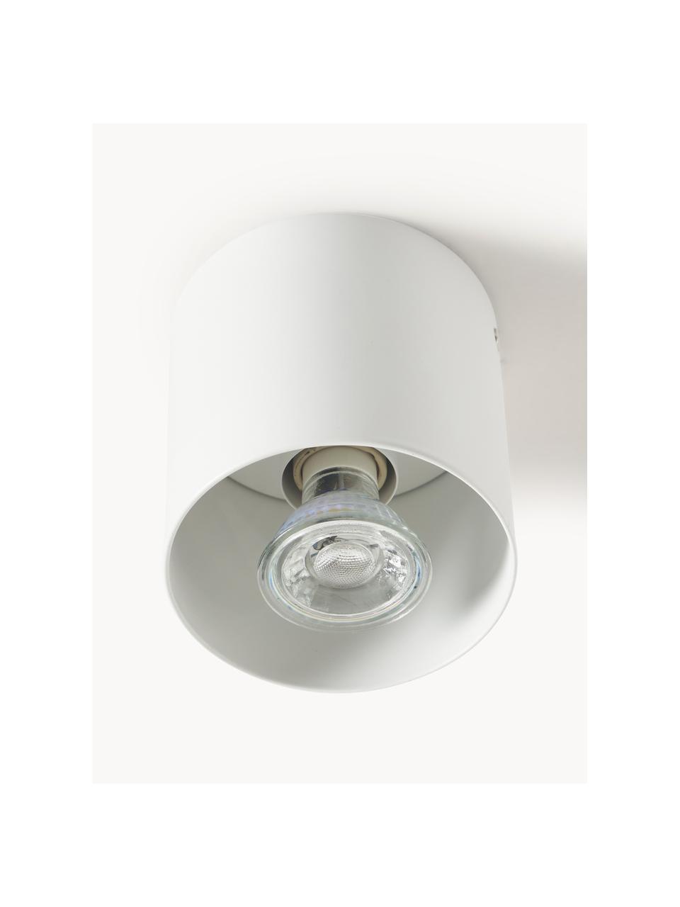 Faretto da soffitto Roda, Metallo verniciato a polvere, Bianco, Ø 10 x Alt.10 cm