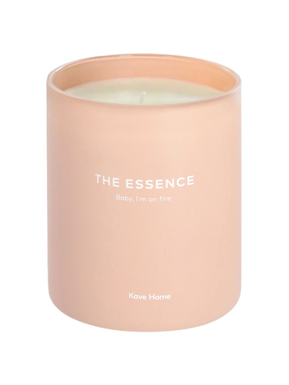 Świeca zapachowa The Essence, Blady różowy, biały, Ø 9 x W 10 cm