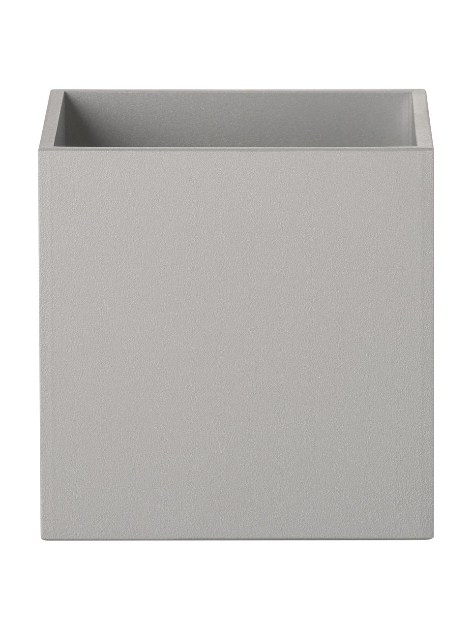 Petite applique grise minimaliste Quad, Gris, larg. 10 x haut. 10 cm