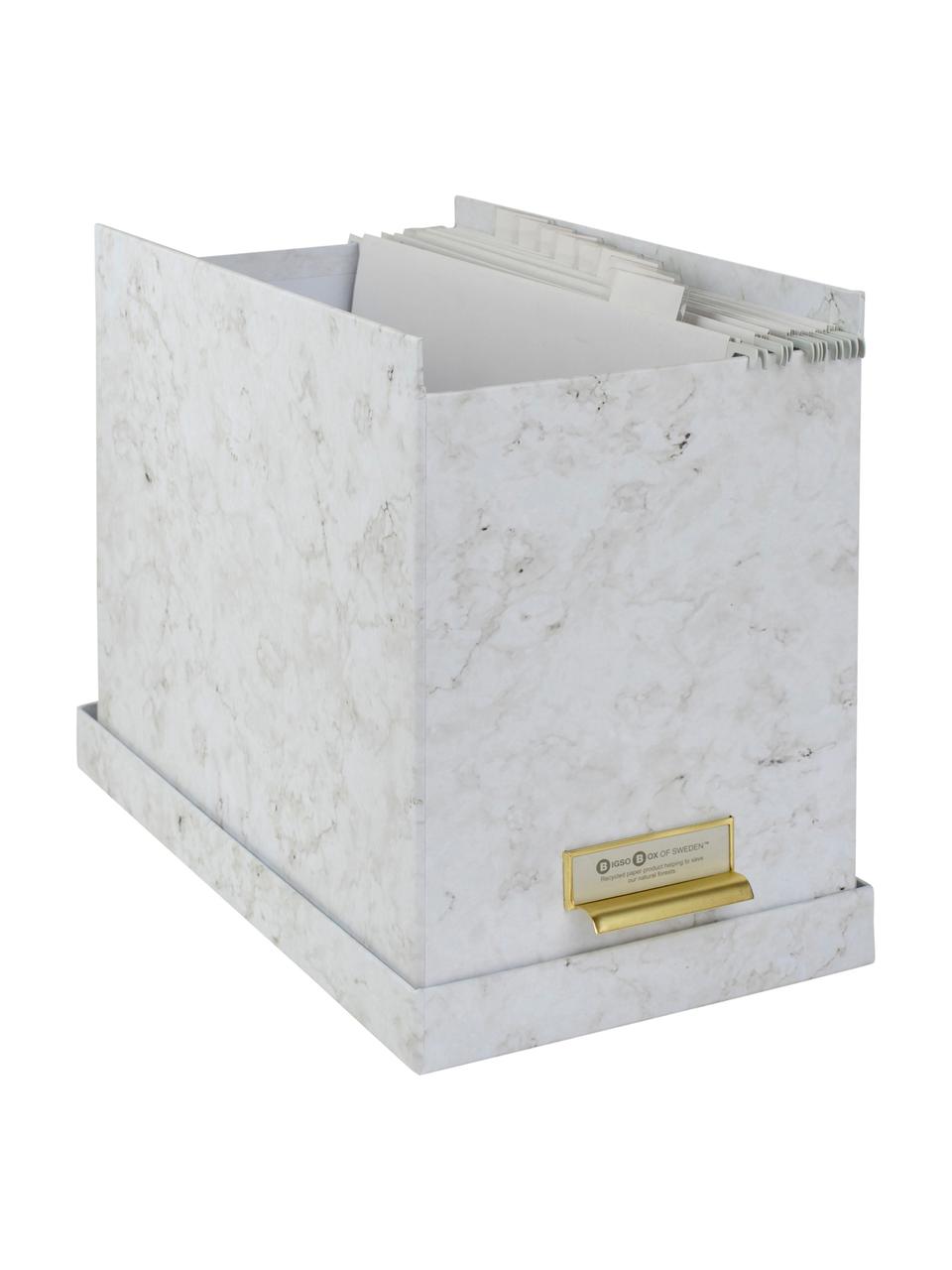 Organizer na dokumenty Johan, Biały, marmurowy, S 19 x W 27 cm
