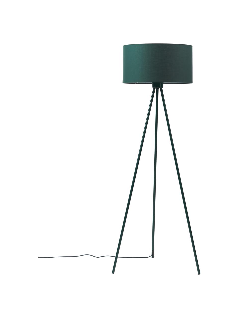 Lampadaire trépied Cella, Vert, Ø 45 x haut. 147 cm