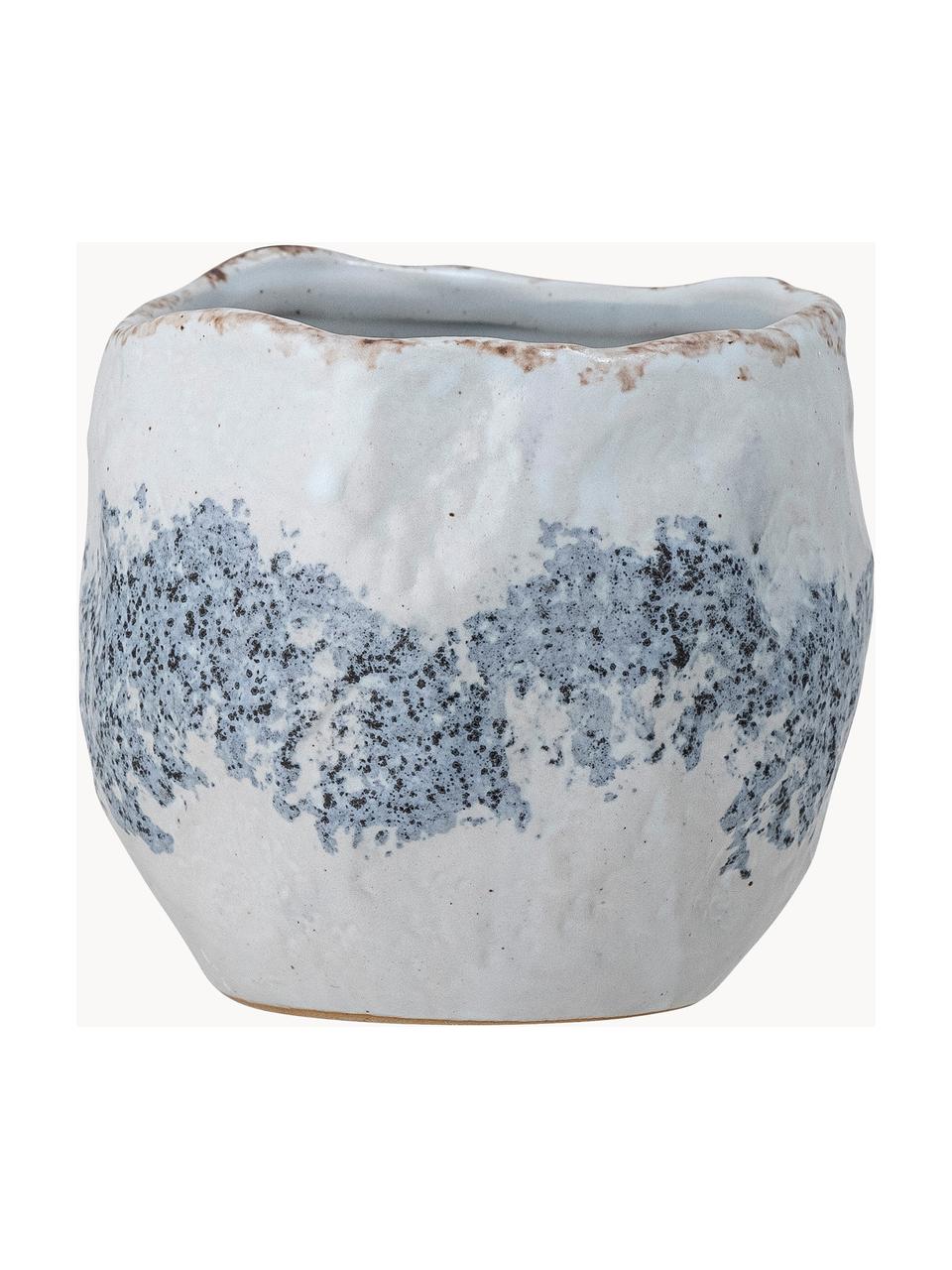 Mug artisanal avec émail réactif Alise, Grès cérame, Tons bleus, Ø 8 x haut. 8 cm, 200 ml