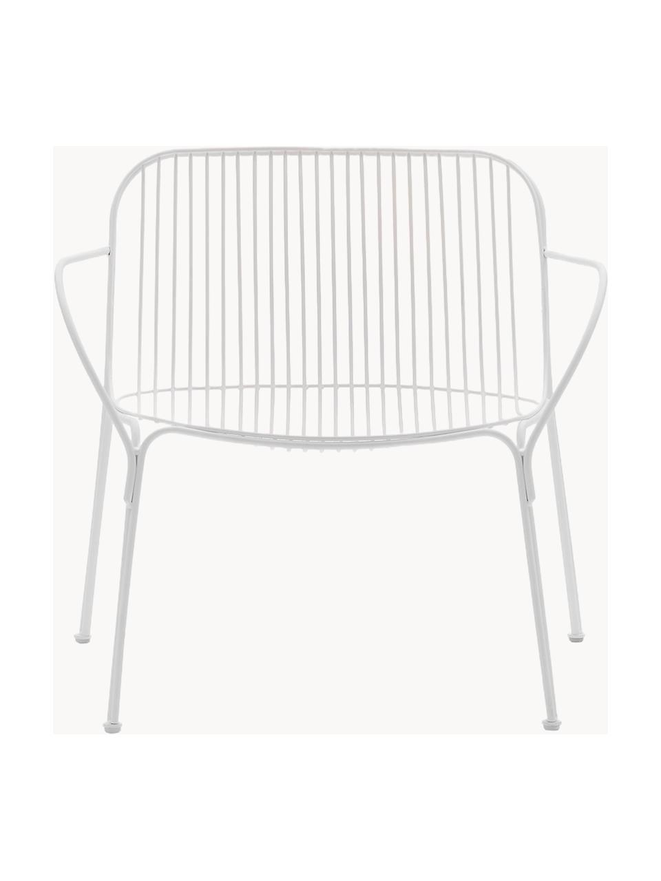 Sillón para exterior Hiray, Acero galvanizado pintado, Blanco, An 73 x F 65 cm