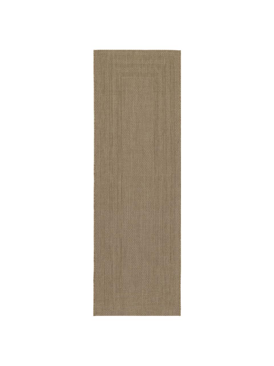 Tapis d'extérieur beige Liza, 100 % polypropylène, Beige, larg. 80 x long. 250 cm