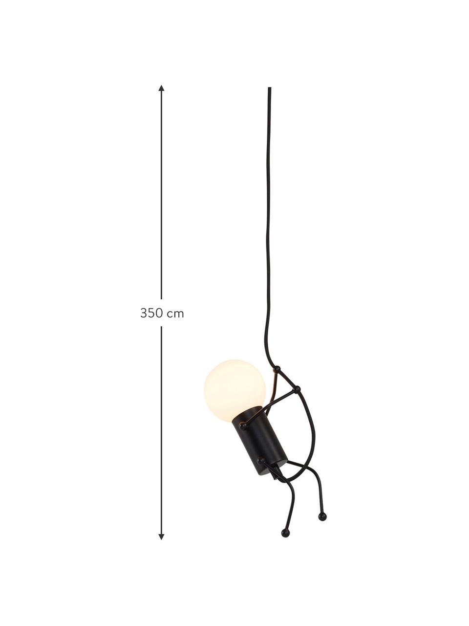 Hanglamp Gubbe, Zwart, B 8 x L 350 cm