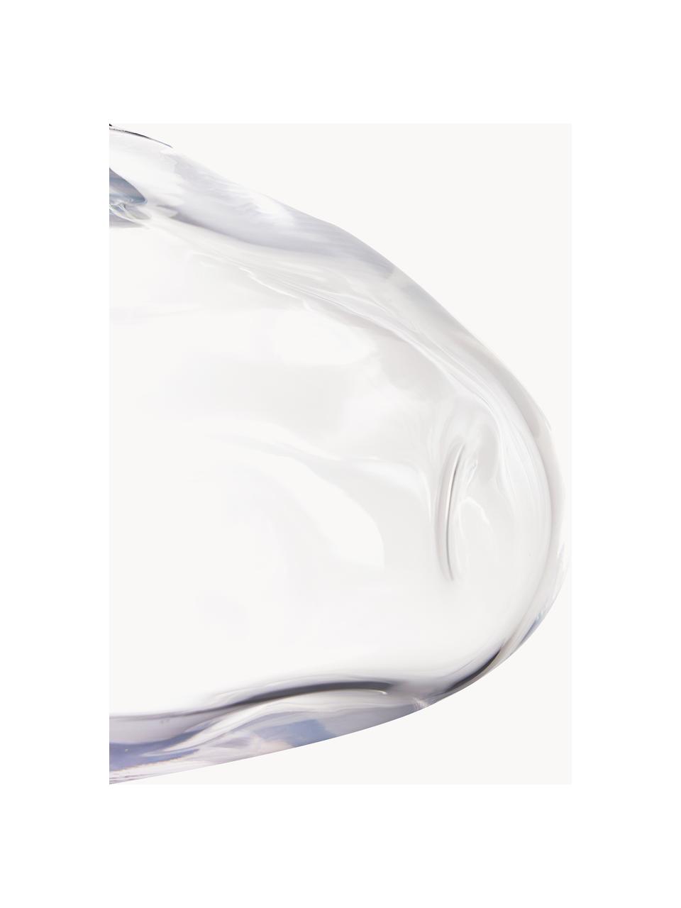 Deckenleuchte Amora aus Glas, Lampenschirm: Glas, Baldachin: Metall, gebürstet, Transparent, Silberfarben, Ø 35 x H 28 cm