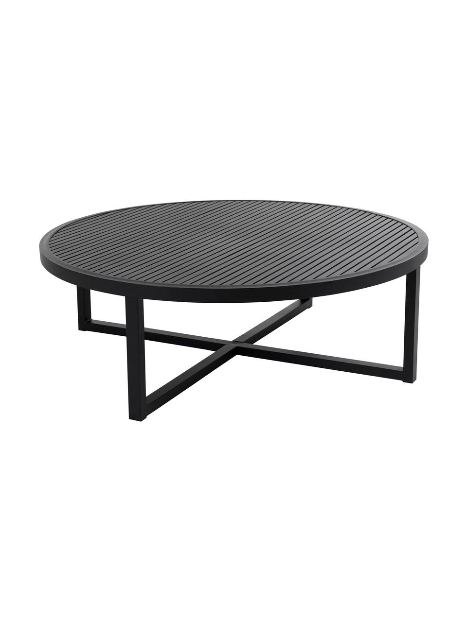 Table basse de jardin ronde noire Vevi, Noir