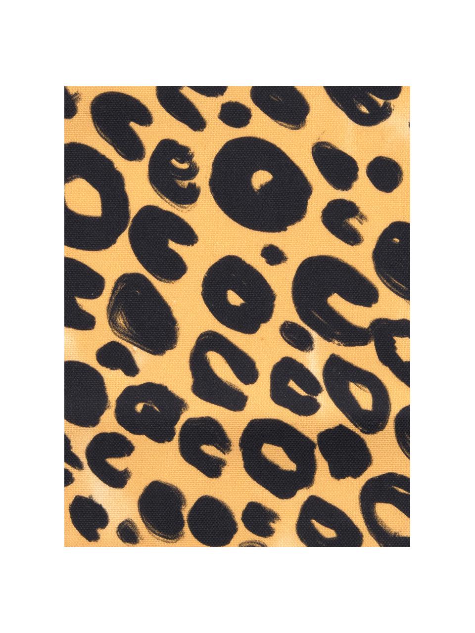 Design kussenhoes Leonore van Kera Till, 100% katoen, Bruin, zwart, B 40 x L 40 cm