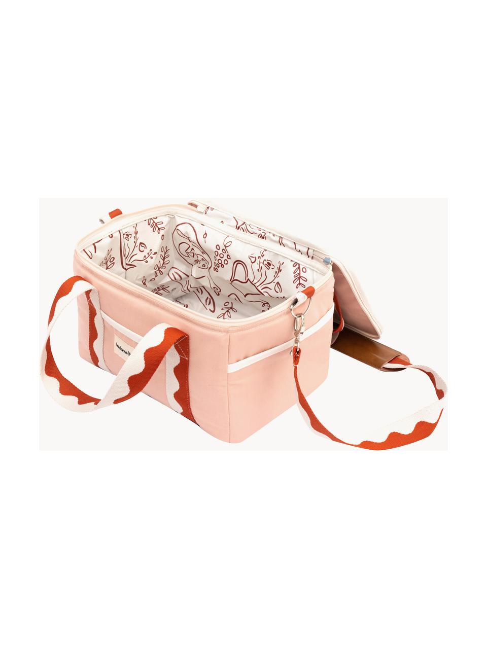 Kühltasche Premium, 50 % Baumwolle, 25 % Polyester, 25 % PVC, Peach, Rostrot, B 32 x H 20 cm