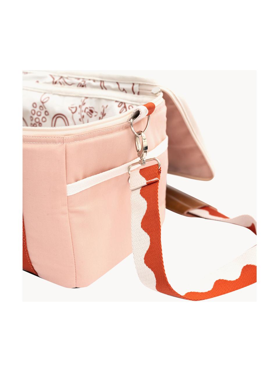 Kühltasche Premium, 50 % Baumwolle, 25 % Polyester, 25 % PVC, Peach, Rostrot, B 32 x H 20 cm