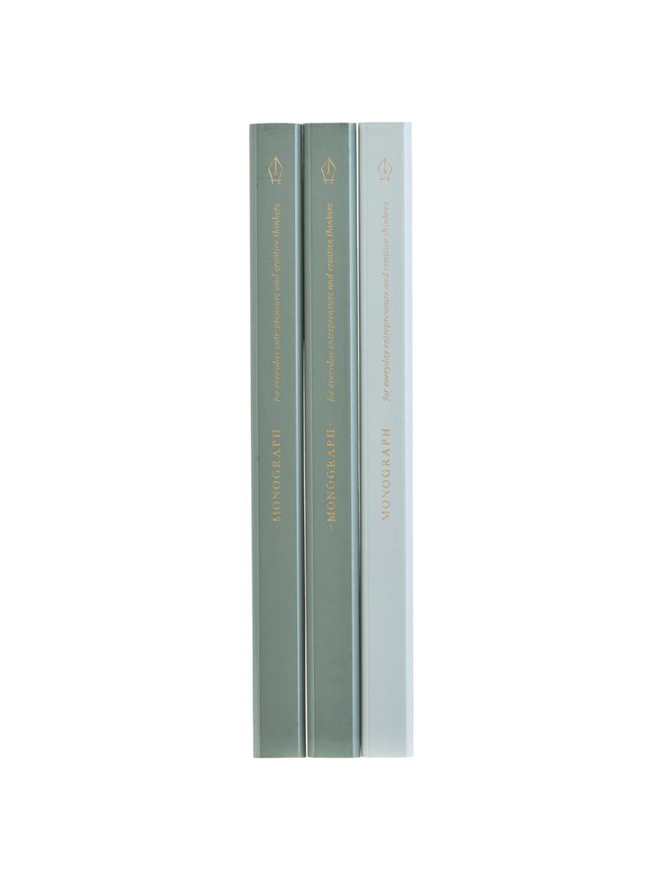 Set de lápices Carpenter, 3 pzas., Madera, grafito, Verde, azul claro, An 2 x L 18 cm
