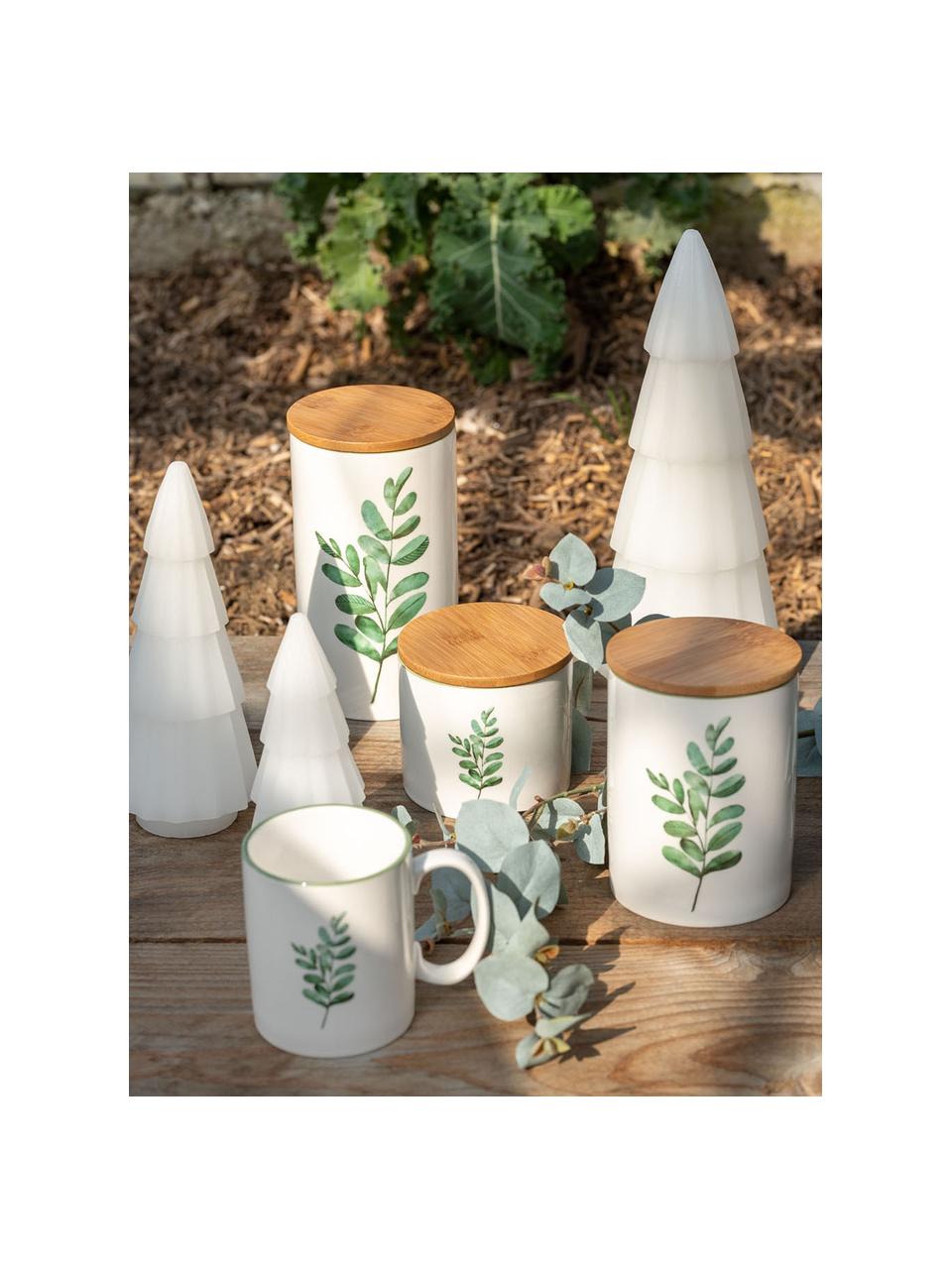 Tasse Eukalyptus, 6 pièces, Blanc, vert