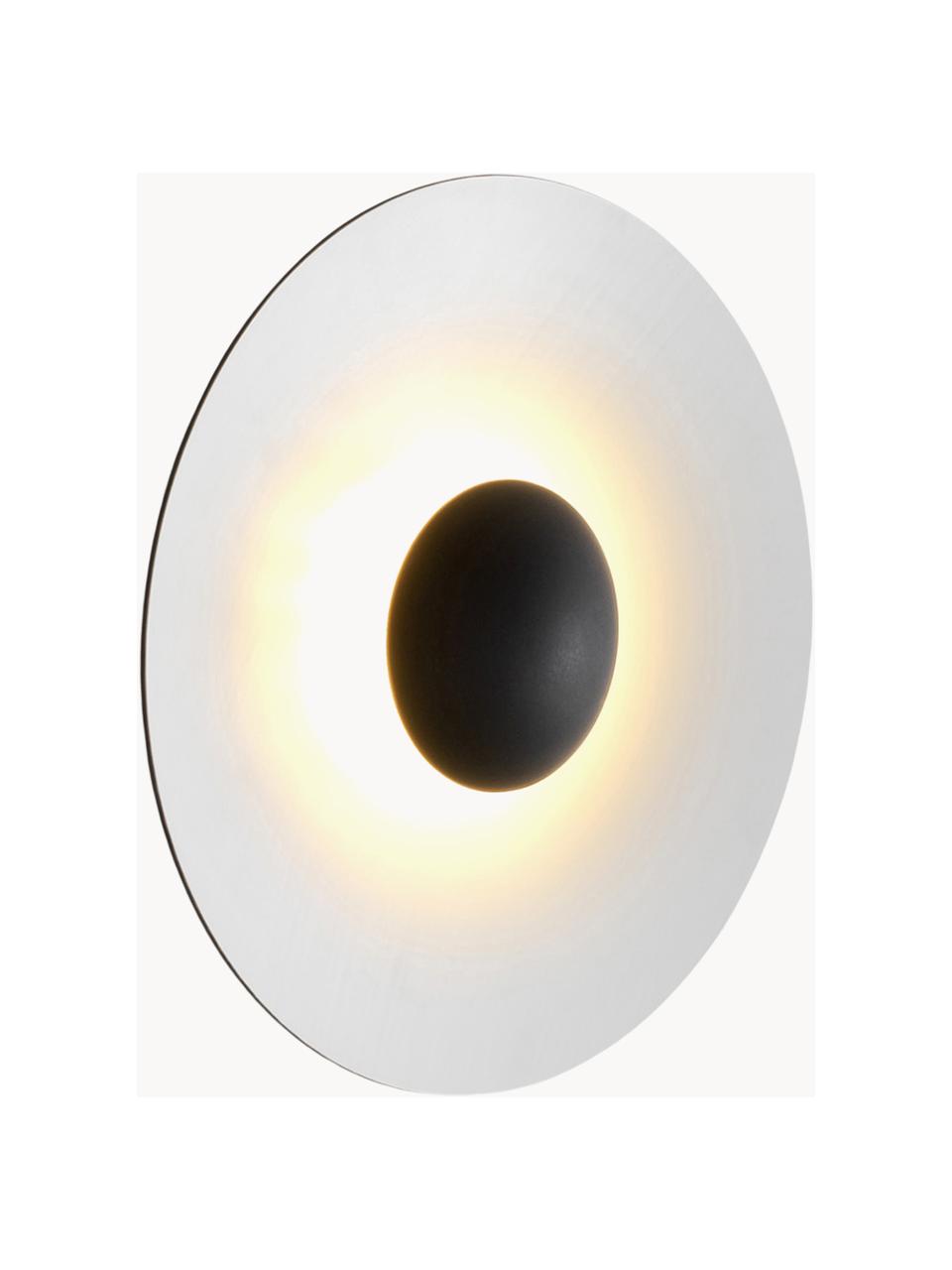 Dimmbare LED-Wandleuchte Ginger, verschiedene Größen, Aluminium, beschichtet, Weiß, Schwarz, Ø 20 x T 7 cm