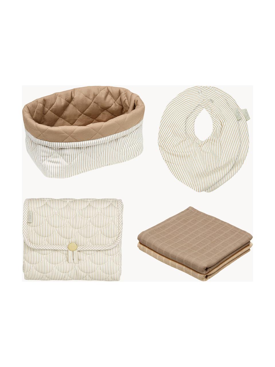 Coffret de soins pour bébé Camel, 6 élém., Beige, blanc crème, nougat, Lot de différentes tailles