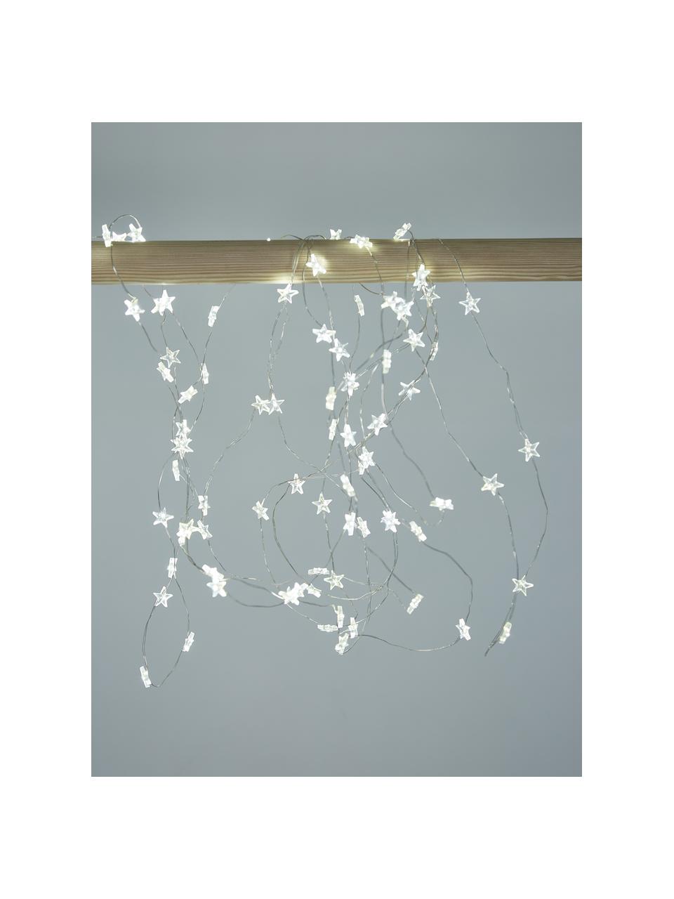 Guirlande lumineuse LED Star, Plastique, Argenté, long. 495 cm